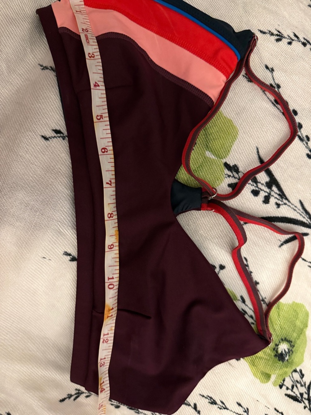 Women’s Swim separates 4 Tops and 1 Bottom. Yellow, coral, Navy, Maroon, - Picture 15 of 16